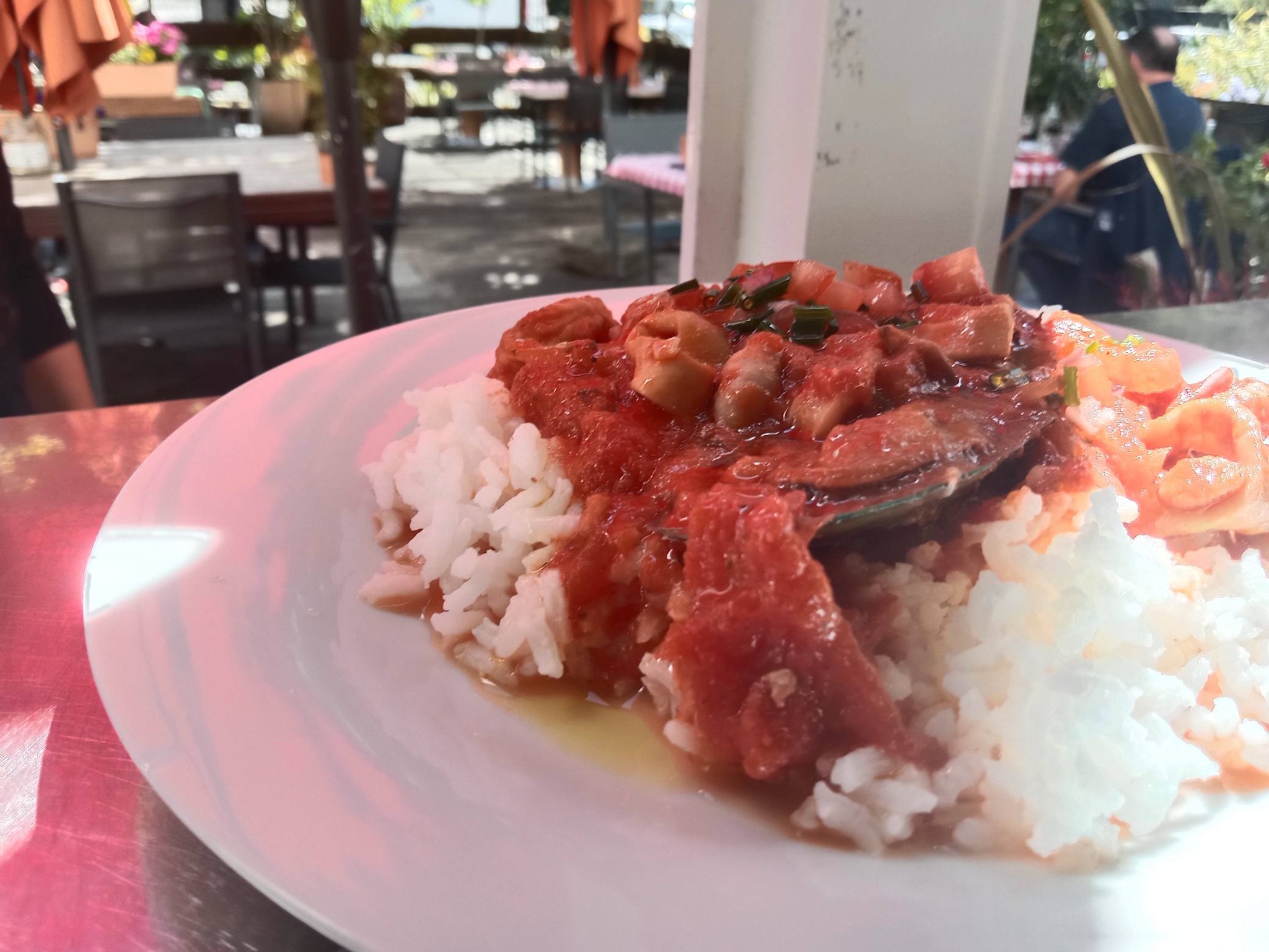 Riz sauce curry